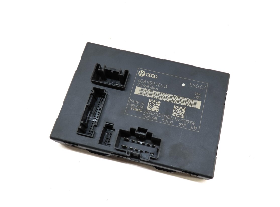 2012 AUDI A6 (C7) LEFT FRONT DRIVER SEAT CONTROL MODULE