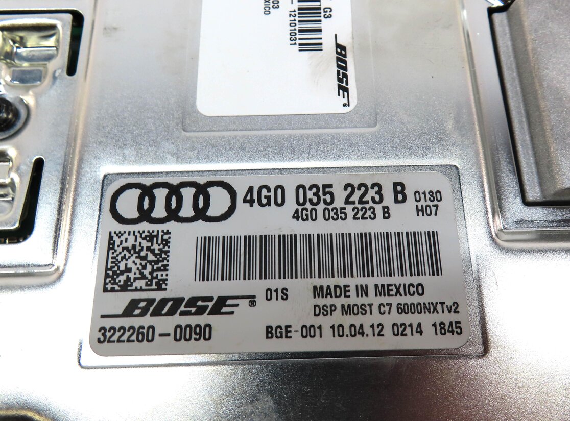 Thumbnail 4: 2012 AUDI A6 (C7) RADIO STEREO BOSE AUDIO AMP AMPLIFIER