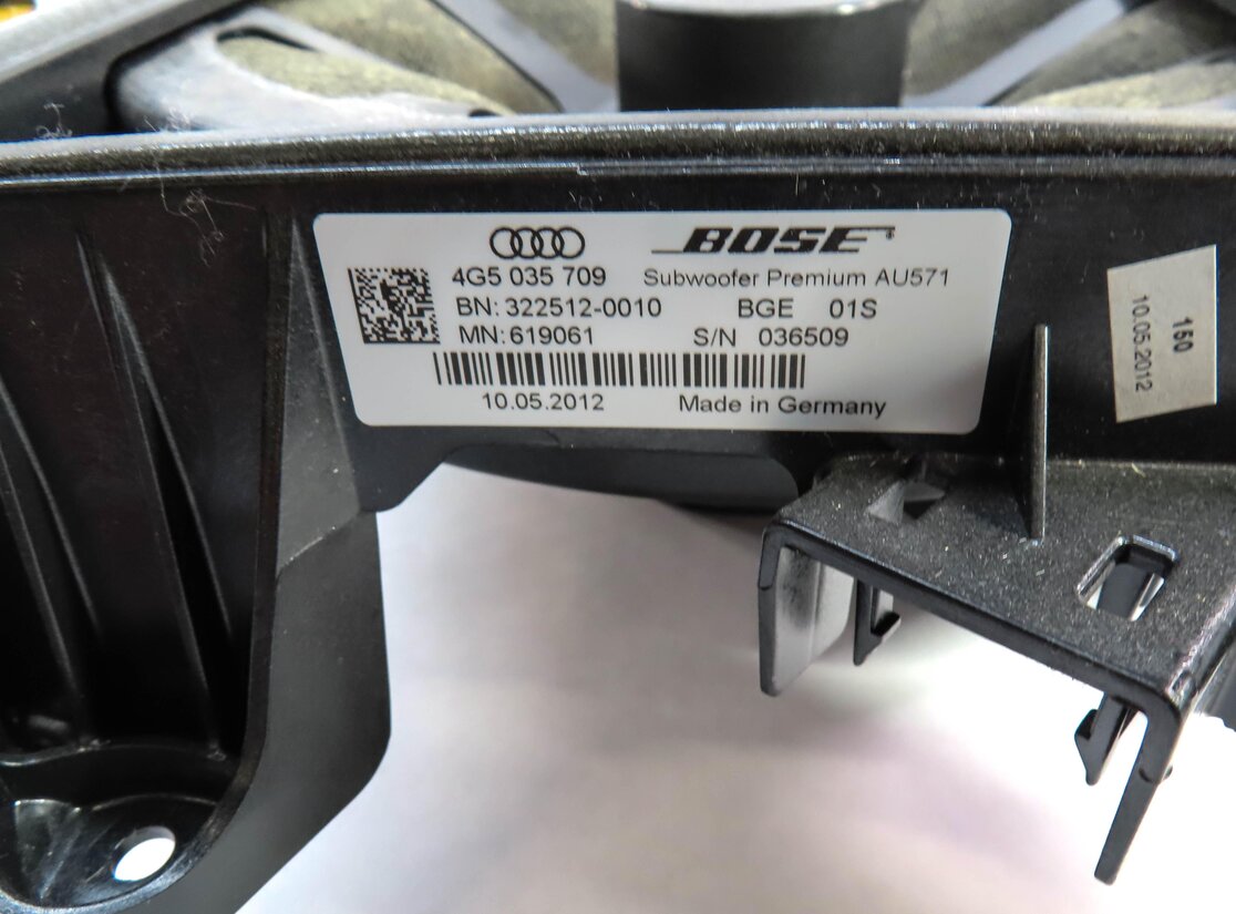 Thumbnail 5: 2012 AUDI A6 (C7) BOSE AUDIO SUB SUBWOOFER DOOR SPEAKER SET-3