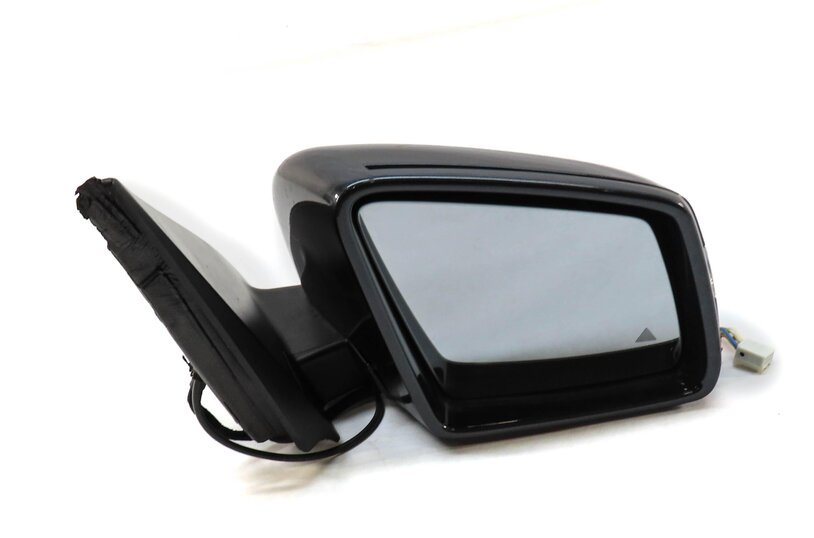 13-16 MERCEDES GL-CLASS (X166) RIGHT HEATED AUTODIM CAMERA DOOR MIRROR (GRAY)