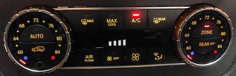 Thumbnail 3: 2013 MERCEDES GL350 GL450 GL550 (X166) FRONT HEATER A/C TEMPERATURE CONTROL