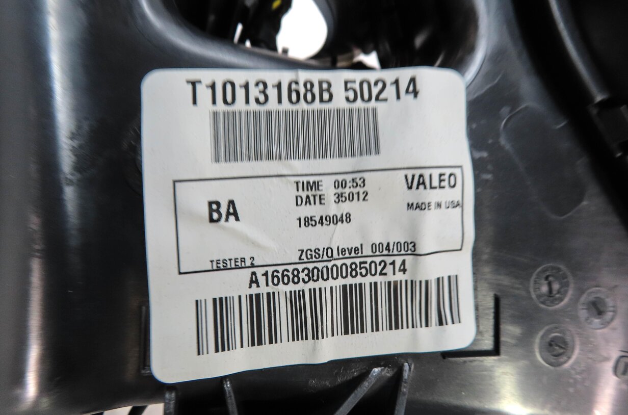Thumbnail 5: 2013 MERCEDES GL450 (X166) REAR HEATER A/C BLOWER FAN MOTOR w/ DUCT