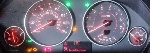 Thumbnail 2: 18-20 BMW 320i 330i 330iGT 430i 440i (F30 F32 F34) SPORT SPEEDOMETER GAUGE 83k