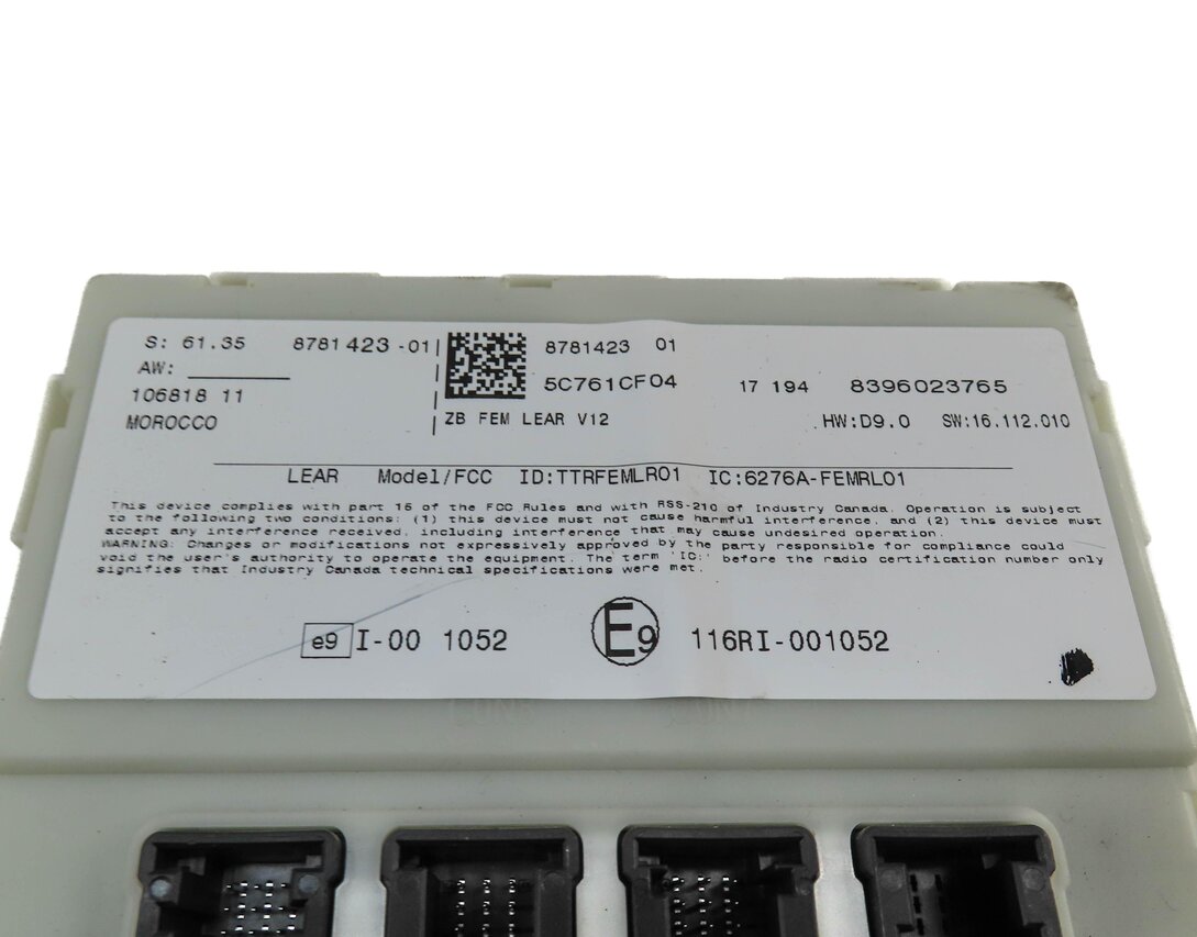 Thumbnail 6: 2018 BMW 330i (F30) 2.0L B46 TURBO ENGINE BCM DME IMMOIBILIZER MODULE KEY SET