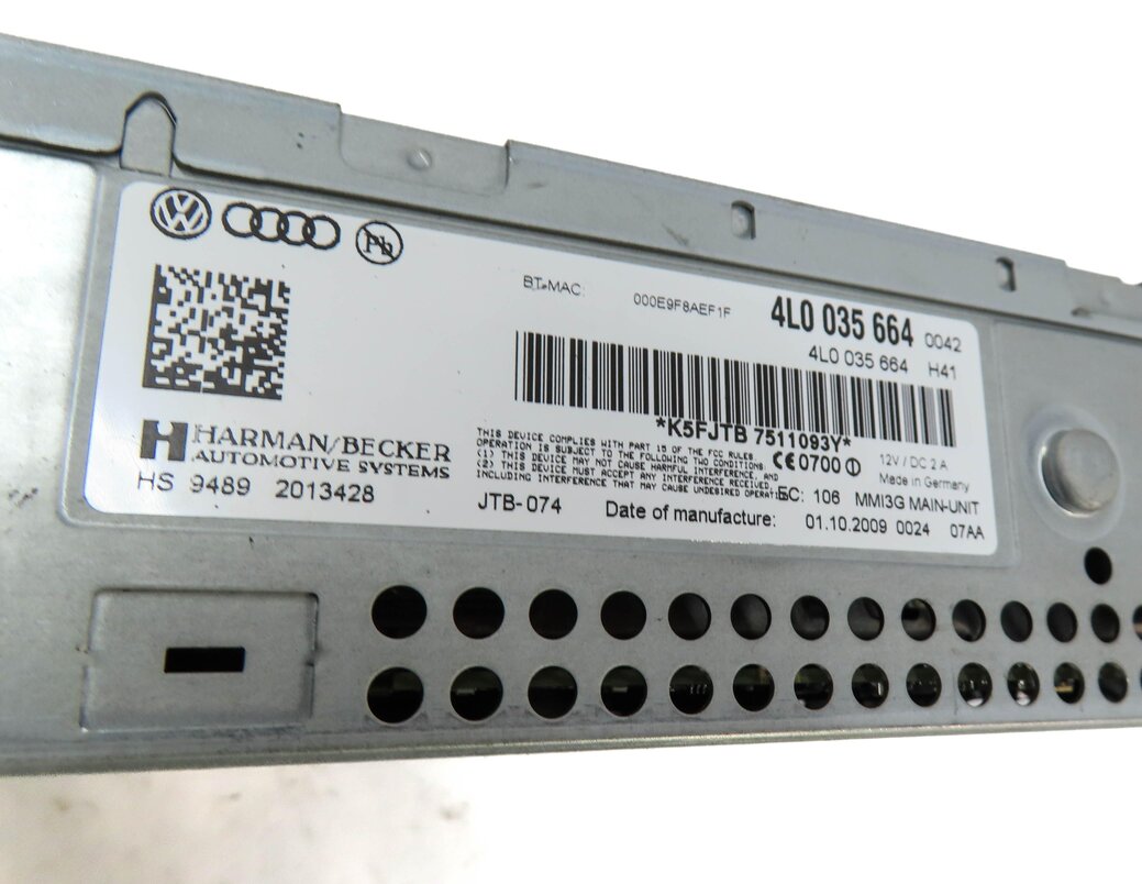Thumbnail 5: 2010-2011 AUDI Q7 (4L) RADIO STEREO CD DVD SD SIM MMI MULTIMEDIA PLAYER READER