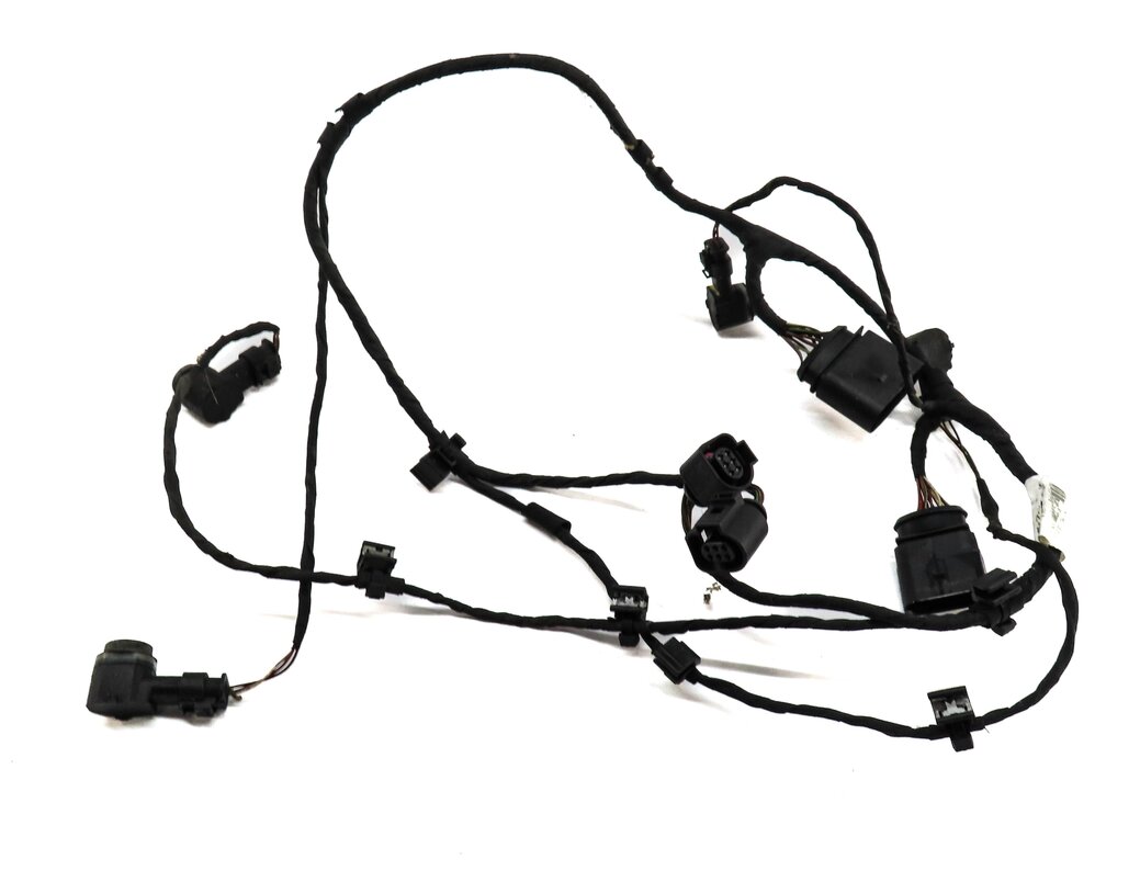 Thumbnail 2: 2010 AUDI Q7 (4L) REAR PDC PARK DISTANCE SENSOR SET w/ HARNESS (LAVA GRAY PEARL)