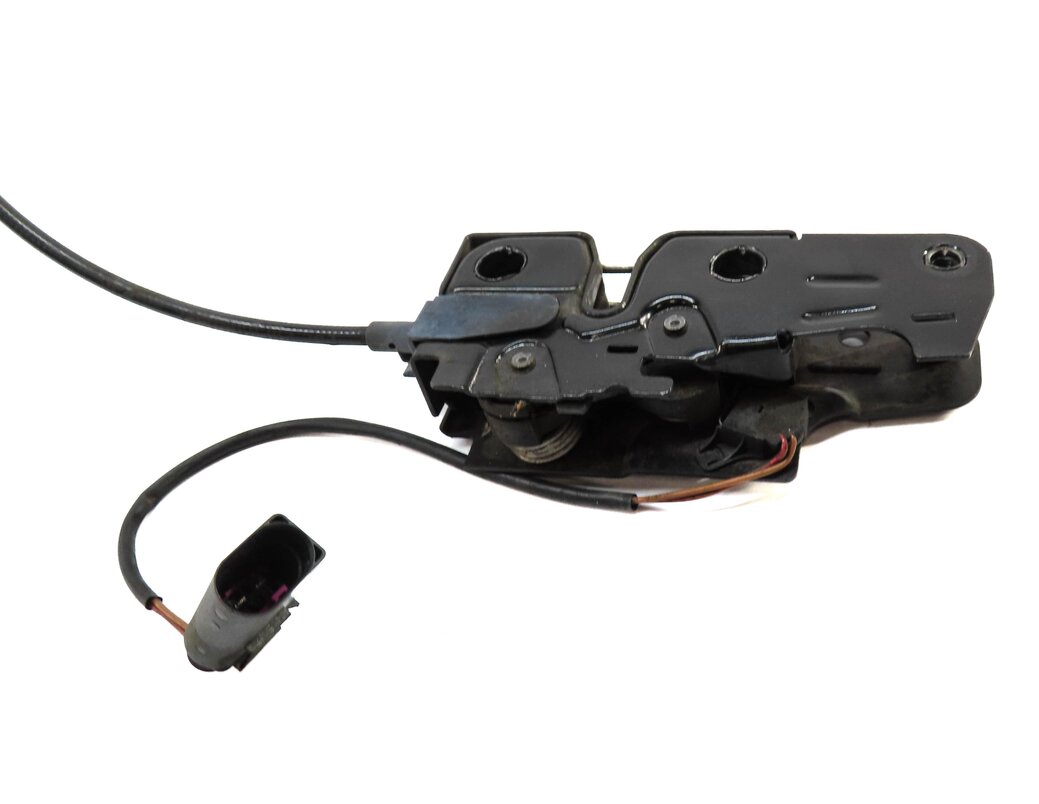 Thumbnail 2: 2010 AUDI Q7 (4L) FRONT LOWER HOOD LOCK LATCH STRIKER PLATE w/ CABLE