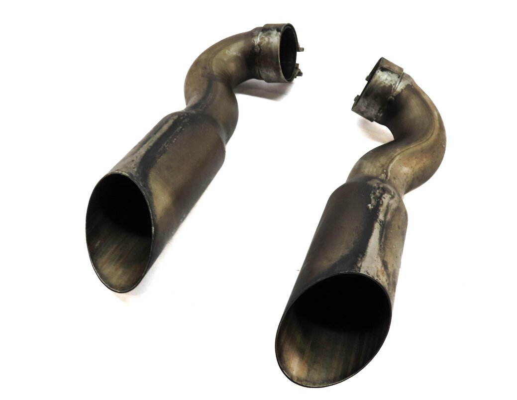 2010 AUDI Q7 (4L) LEFT & RIGHT REAR EXHAUST TIP SET-2