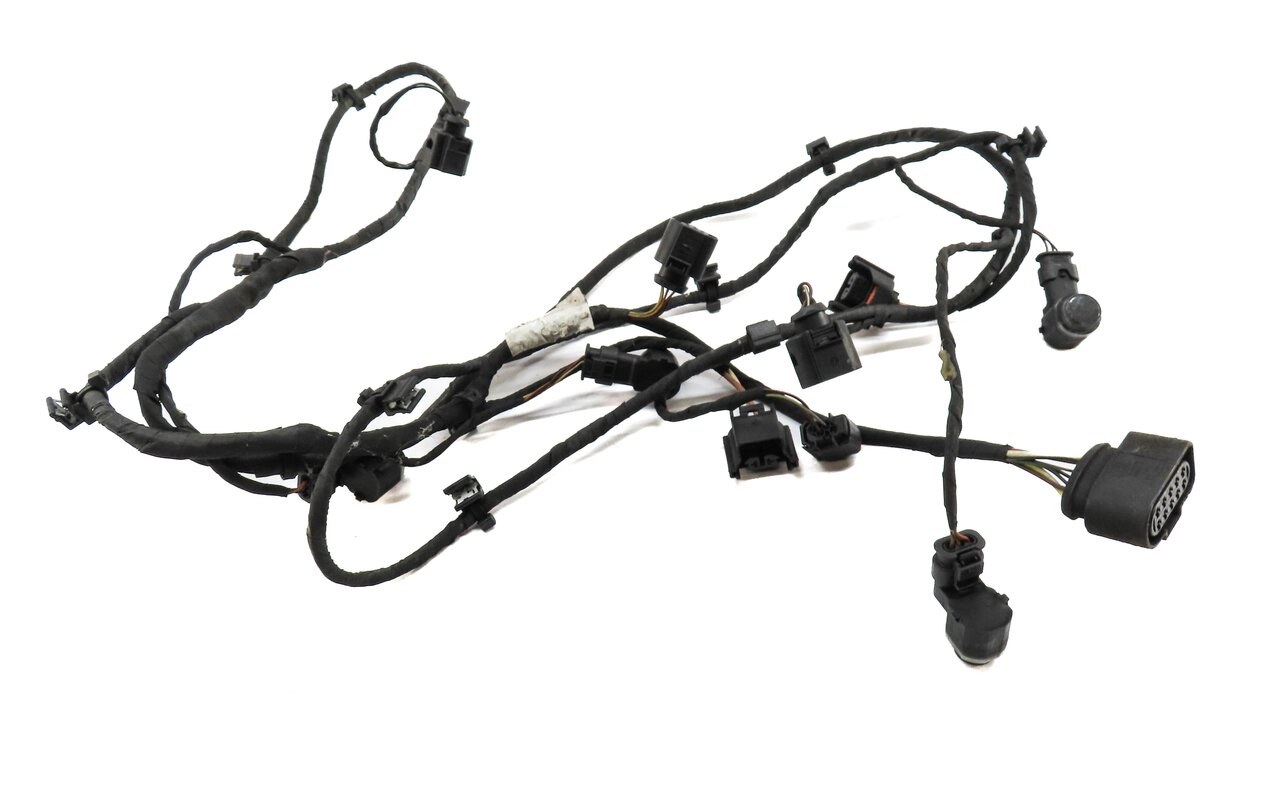 Thumbnail 2: 2010 AUDI Q7 (4L) FRONT PDC PARK DISTANCE SENSOR SET w/ HARNESS (LAVA GRAY)