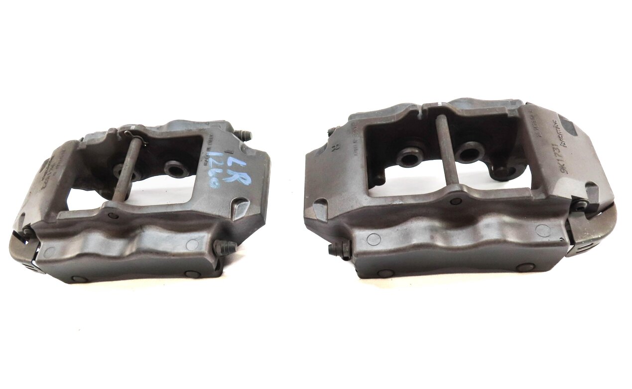 Thumbnail 2: 04-15 VW TOUAREG AUDI Q7 (4L) REAR LEFT & RIGHT DISC BRAKE CALIPER SET-2 BREMBO
