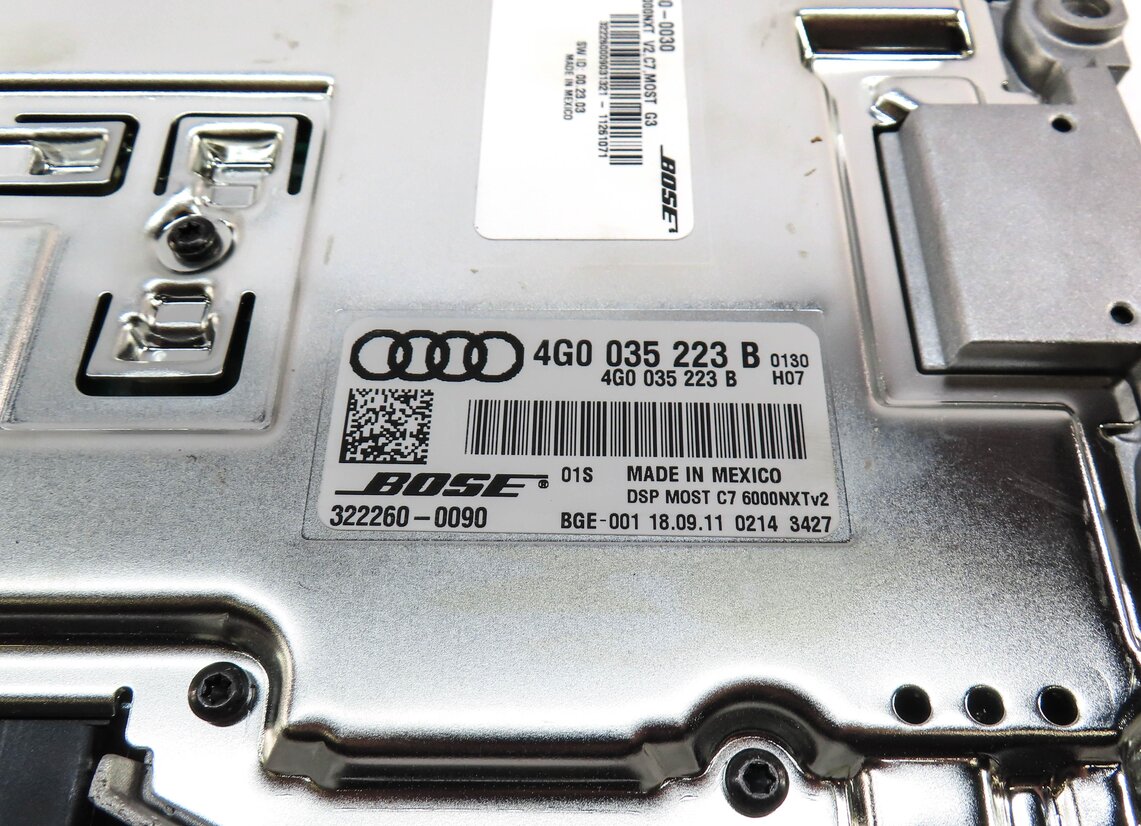 Thumbnail 5: 2012 AUDI A6 (C7) RADIO STEREO BOSE AUDIO AMP AMPLIFIER