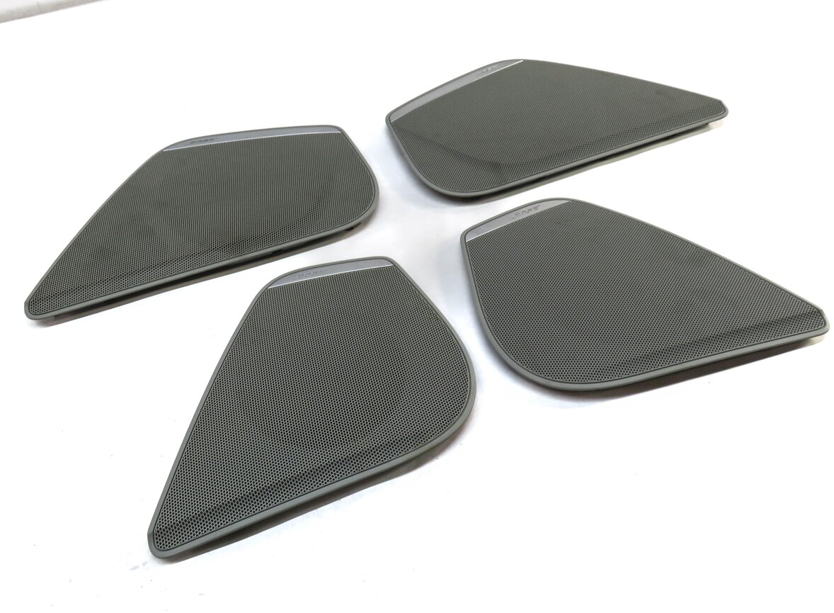 2012 AUDI A6 (C7) FRONT & REAR DOOR BOSE AUDIO SPEAKER GRILLE TRIM SET