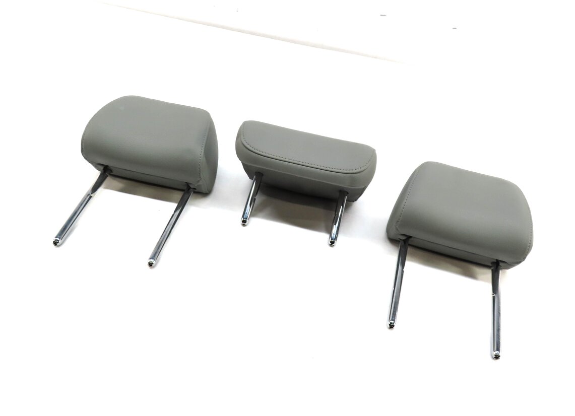 Thumbnail 1: 2012 AUDI A6 (C7) REAR SEAT LEFT CENTER RIGHT HEADREST HEAD REST SET-3 (GRAY)
