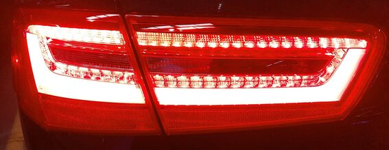 Thumbnail 2: 2012-2015 AUDI A6 S6 (C7) LEFT DRIVER OUTER TAILLIGHT BRAKE LIGHT LAMP (LED)