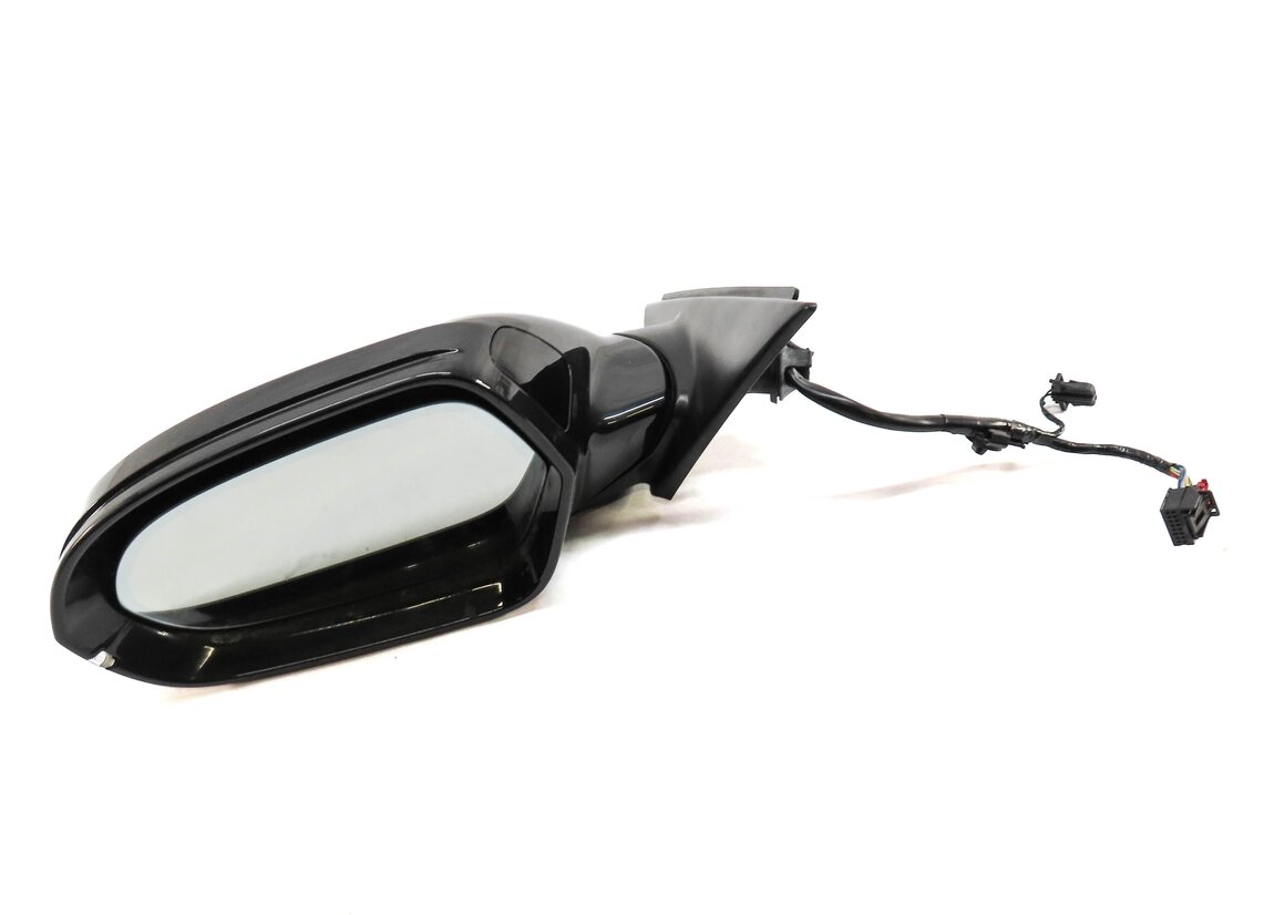 Thumbnail 1: 12-13 AUDI A6 (C7) LEFT P-FOLD HEAT MEMORY BLIND SPOT DOOR MIRROR (OOLONG GRAY)