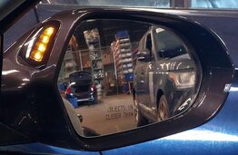 Thumbnail 2: 12-13 AUDI A6 (C7) RIGHT P-FOLD HEAT MEMORY BLIND SPOT DOOR MIRROR (OOLONG GRAY)