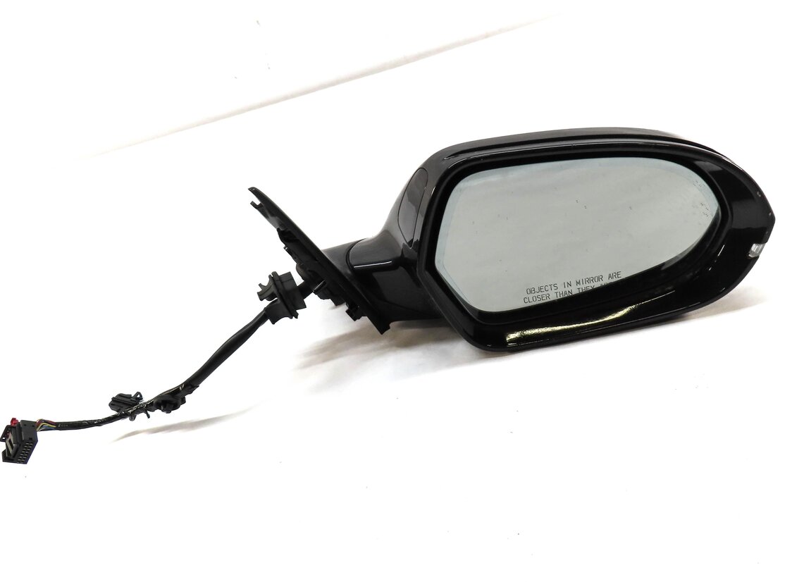 Thumbnail 4: 12-13 AUDI A6 (C7) RIGHT P-FOLD HEAT MEMORY BLIND SPOT DOOR MIRROR (OOLONG GRAY)