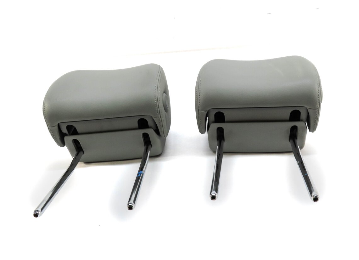 Thumbnail 2: 2012 AUDI A6 (C7) FRONT LEFT & RIGHT SEAT HEADREST HEAD REST SET (GRAY LEATHER)
