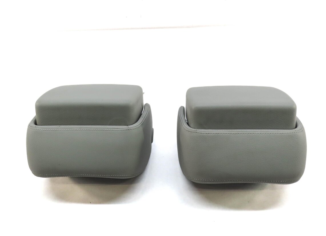 Thumbnail 4: 2012 AUDI A6 (C7) FRONT LEFT & RIGHT SEAT HEADREST HEAD REST SET (GRAY LEATHER)