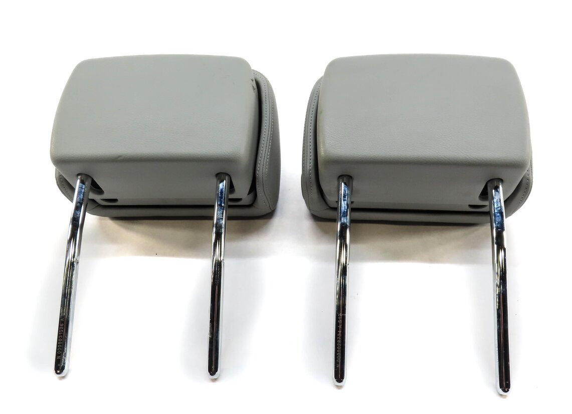 Thumbnail 5: 2012 AUDI A6 (C7) FRONT LEFT & RIGHT SEAT HEADREST HEAD REST SET (GRAY LEATHER)
