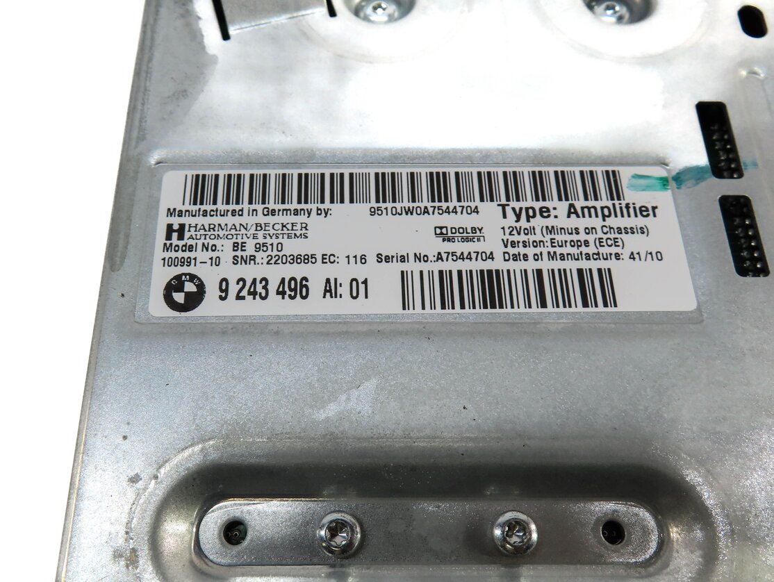 Thumbnail 4: 2011 BMW 5-SERIES & GT (F07 F10) HARMAN BECKER HiFi DSP AUDIO AMP AMPLIFIER
