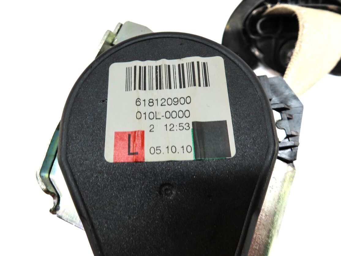 Thumbnail 4: 11-16 BMW 528i 535i 550i M5 (F10) LEFT FRONT DRIVER SEATBELT RETRACTOR (BEIGE)