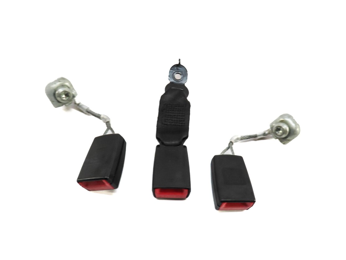 Thumbnail 3: 2011 BMW 535i (F10) REAR SEAT LEFT CENTER RIGHT SEATBELT BUCKLE RECEIVER SET-3