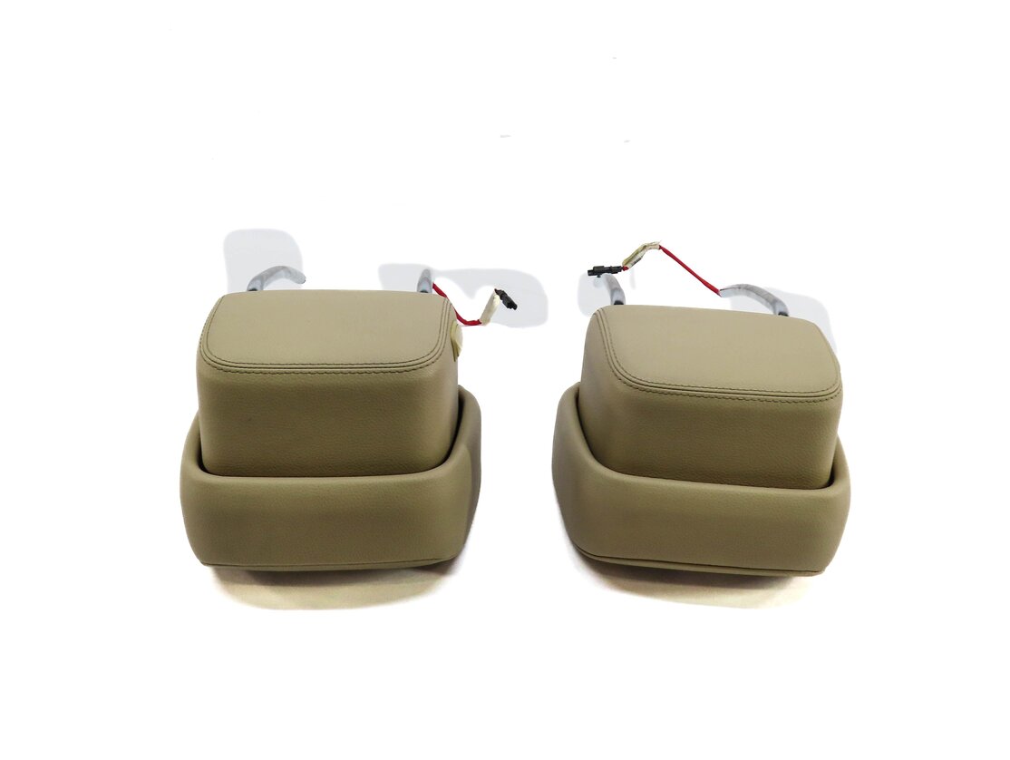 Thumbnail 4: 11-13 BMW GT 5-SERIES (F07 F10) FRONT LEFT & RIGHT SEAT HEADREST SET-2 (BEIGE)