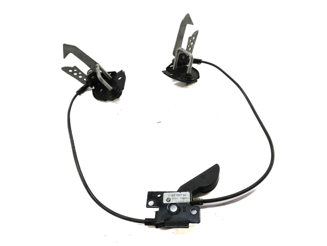Thumbnail 2: 2011 BMW 535i (F10) FRONT LEFT & RIGHT UPPER HOOD SAFETY LATCH SET w/ RELEASE