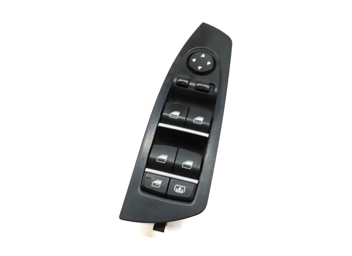 09-15 BMW 740i 750i 760i B7 (F01) DRIVER WINDOW SWITCH w/ SHADE & P-FOLD (BLACK)