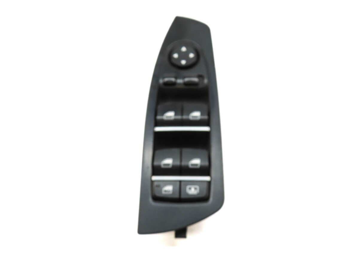Thumbnail 2: 09-15 BMW 740i 750i 760i B7 (F01) DRIVER WINDOW SWITCH w/ SHADE & P-FOLD (BLACK)