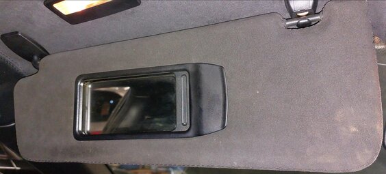 Thumbnail 2: 11-15 BMW 7 SERIES (F01) FRONT LEFT DRIVER SUN VISOR (BLACK)