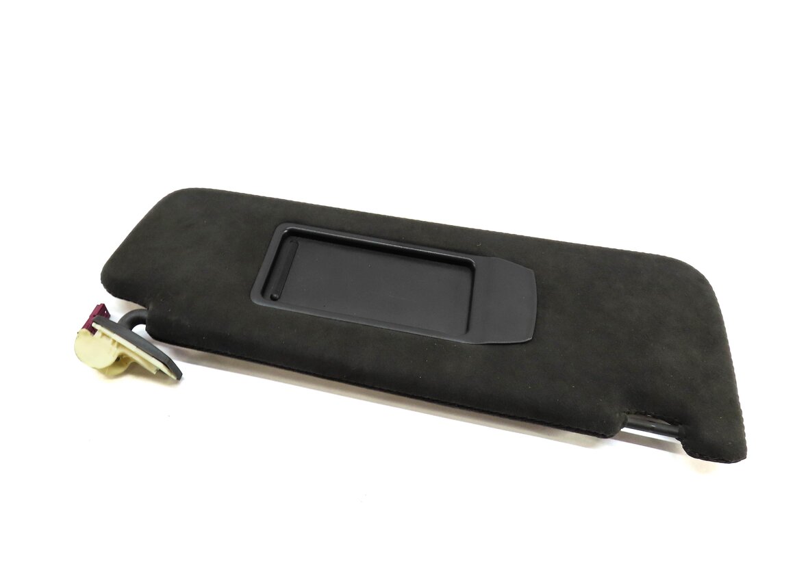 11-15 BMW 7 SERIES (F01) FRONT RIGHT PASSENGER SUN VISOR (BLACK SUEDE)