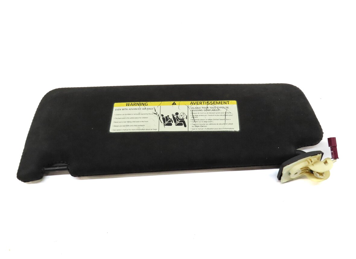 Thumbnail 5: 11-15 BMW 7 SERIES (F01) FRONT RIGHT PASSENGER SUN VISOR (BLACK SUEDE)