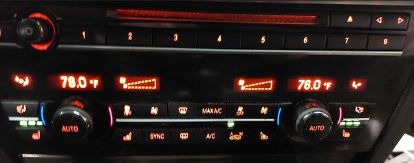 Thumbnail 2: 2011-2015 BMW 740i 750i 760i (F01) FRONT A/C HEATER CLIMATE RADIO CONTROL PANEL