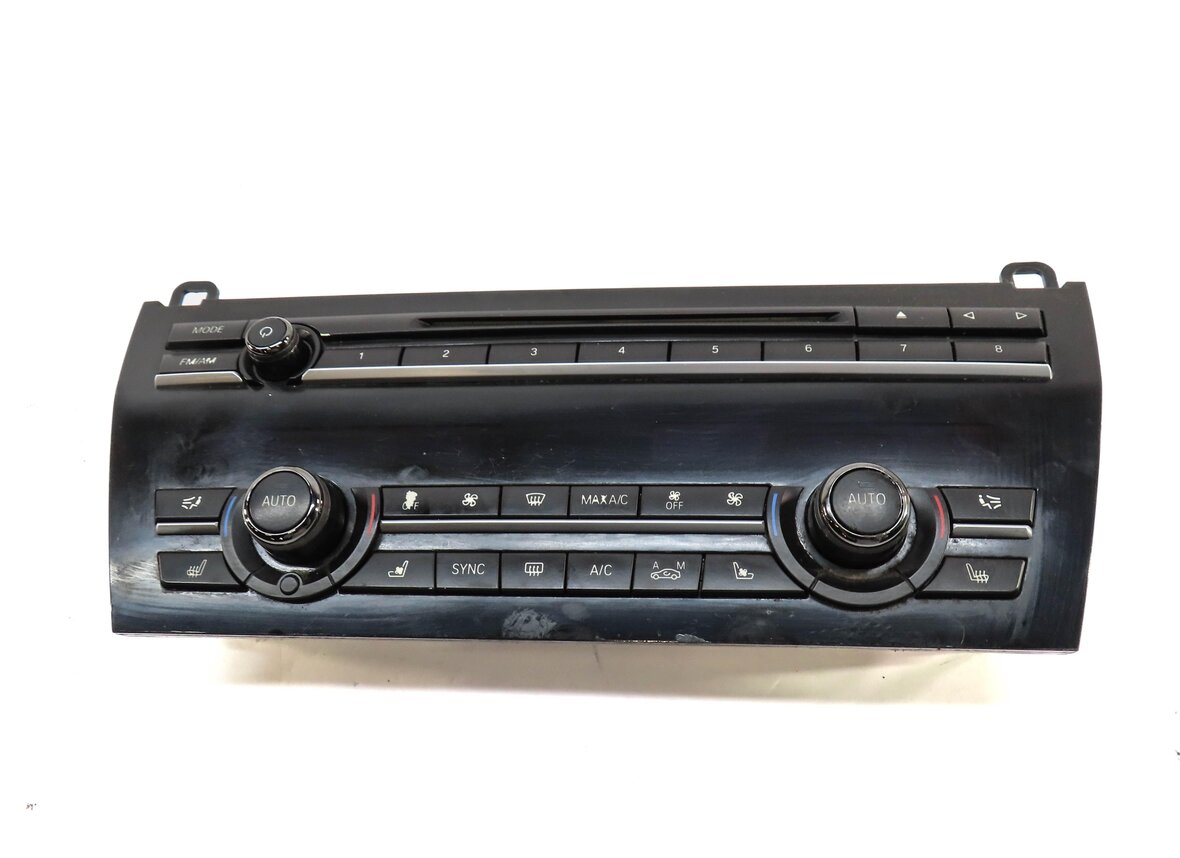 Thumbnail 3: 2011-2015 BMW 740i 750i 760i (F01) FRONT A/C HEATER CLIMATE RADIO CONTROL PANEL