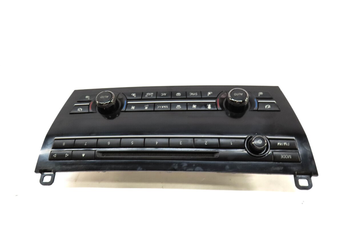 Thumbnail 4: 2011-2015 BMW 740i 750i 760i (F01) FRONT A/C HEATER CLIMATE RADIO CONTROL PANEL