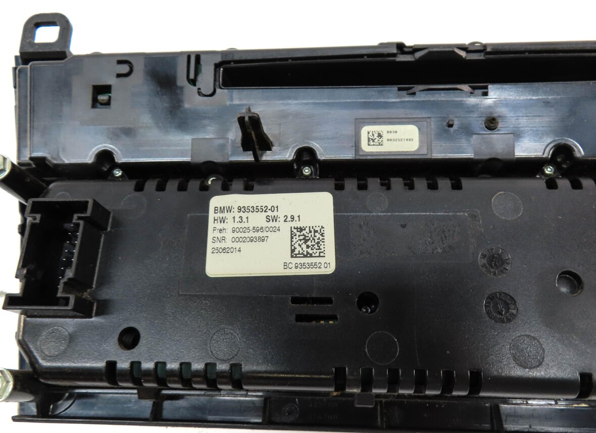 Thumbnail 6: 2011-2015 BMW 740i 750i 760i (F01) FRONT A/C HEATER CLIMATE RADIO CONTROL PANEL