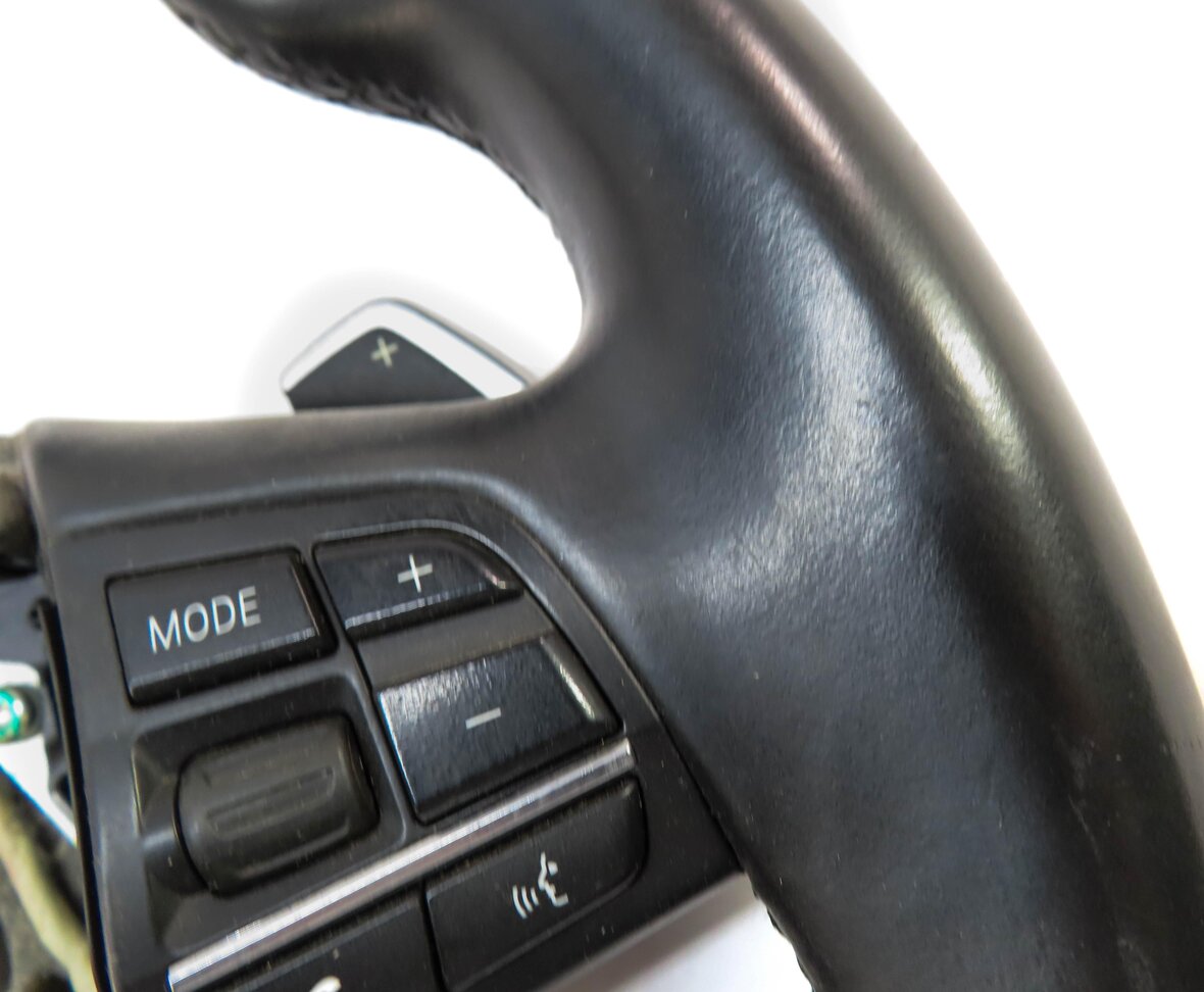 Thumbnail 9: 14-17 BMW 5 GT 7 SERIES F01 F07 ///M SPORT STEERING WHEEL w/ SWITCHES (BLACK)