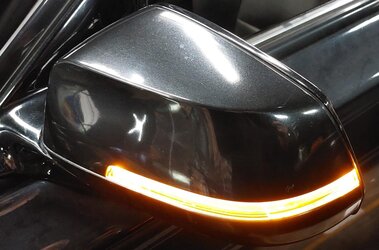 Thumbnail 2: 13-15 BMW 7 SERIES F01 LEFT DOOR MIRROR P-FOLD HEAT AUTODIM BLIND CAMERA (BLACK)