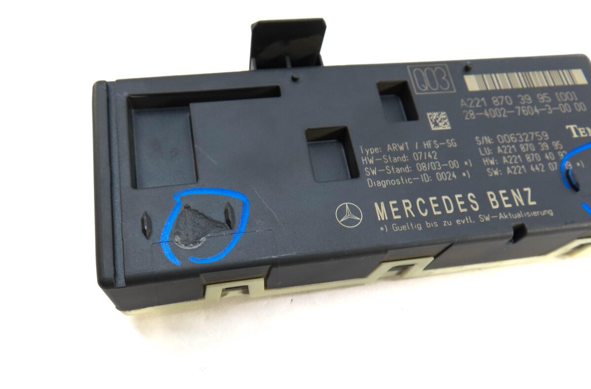 Thumbnail 4: 2007-2013 MERCEDES CL S CLASS (C216 W221) TRUNK LIFT LIFTGATE CONTROL MODULE