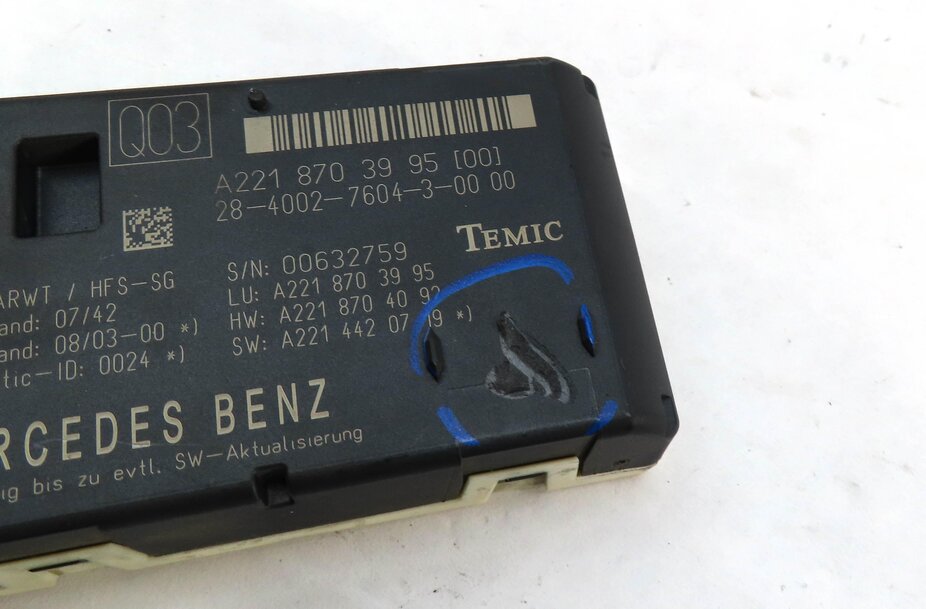 Thumbnail 5: 2007-2013 MERCEDES CL S CLASS (C216 W221) TRUNK LIFT LIFTGATE CONTROL MODULE
