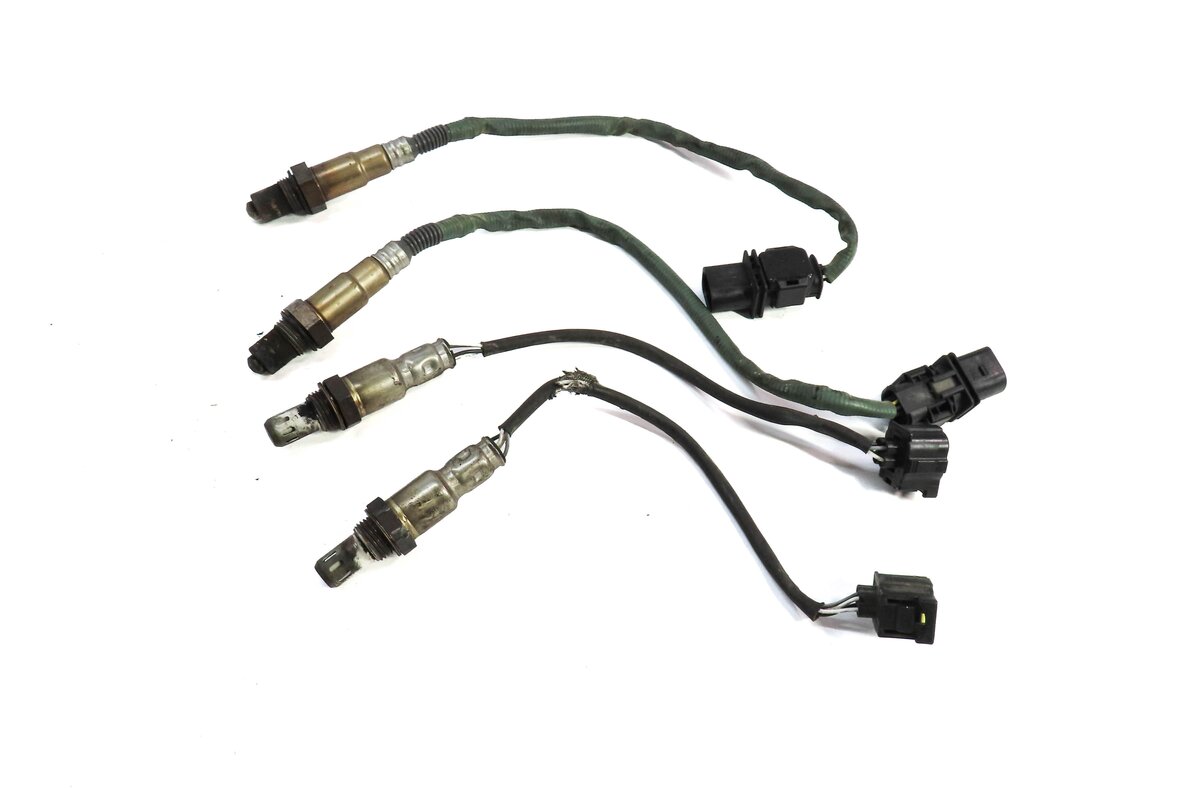 Thumbnail 2: 2011 MERCEDES S63 (W221) 5.5L AMG ENGINE O2 OXYGEN SENSOR SET 4 PRE POST CAT