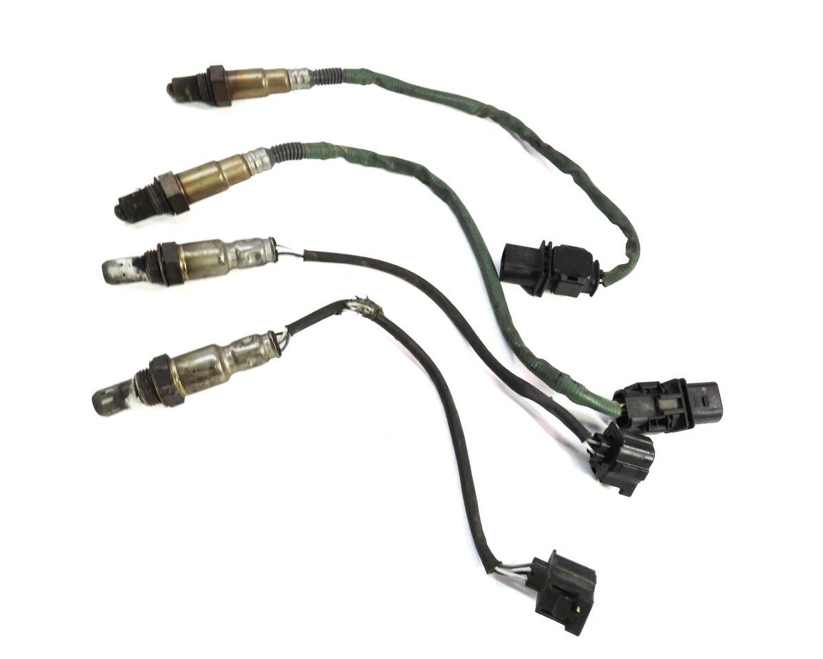 Thumbnail 3: 2011 MERCEDES S63 (W221) 5.5L AMG ENGINE O2 OXYGEN SENSOR SET 4 PRE POST CAT
