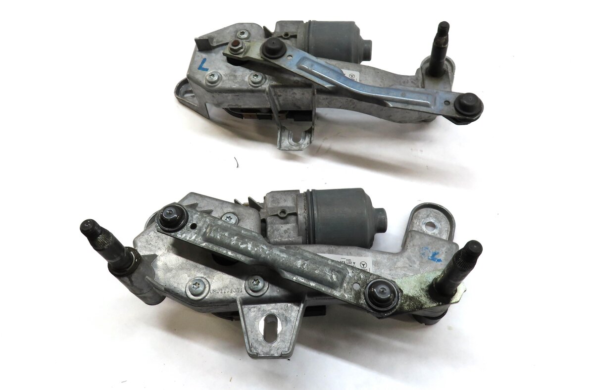 Thumbnail 3: 07-14 MERCEDES CL S (C216 W221) FRONT LEFT & RIGHT WINDSHIELD WIPER MOTOR SET 2