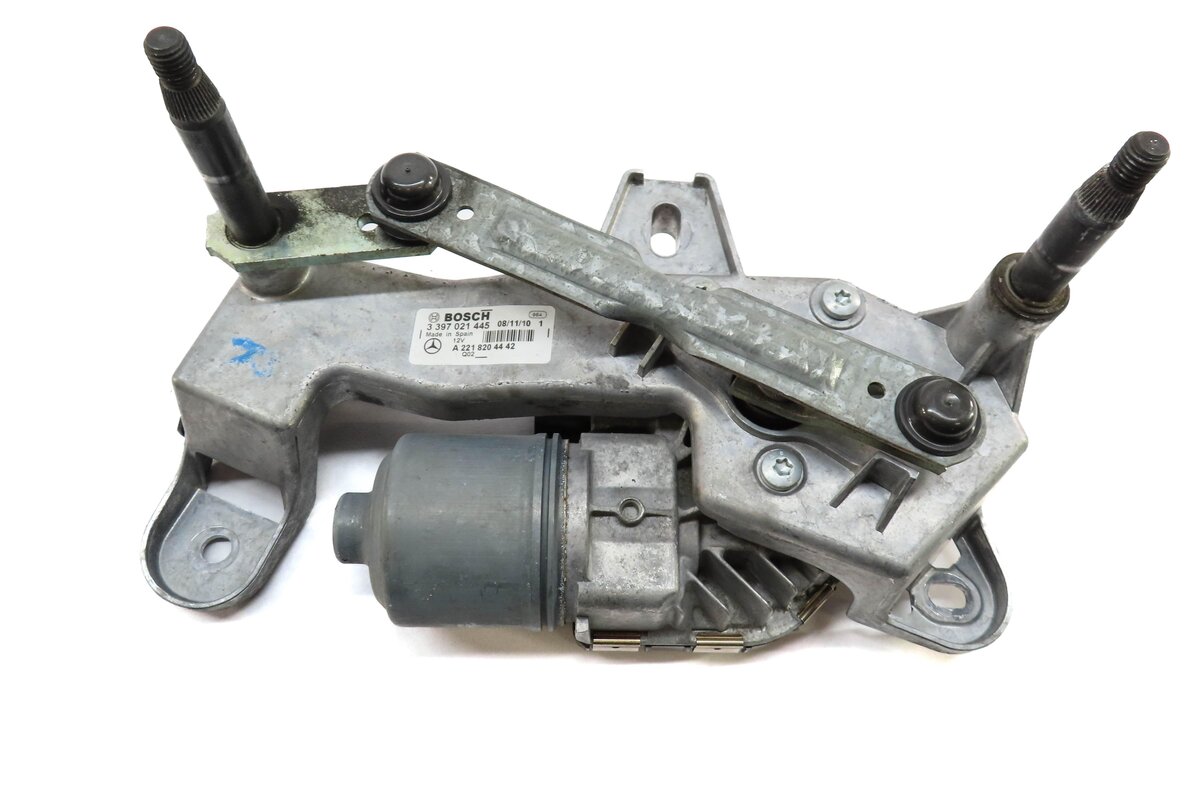 Thumbnail 4: 07-14 MERCEDES CL S (C216 W221) FRONT LEFT & RIGHT WINDSHIELD WIPER MOTOR SET 2