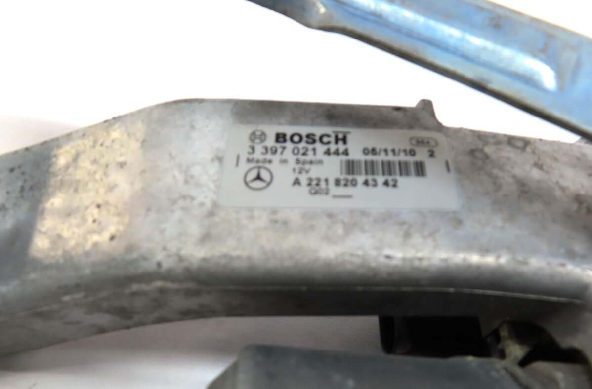 Thumbnail 7: 07-14 MERCEDES CL S (C216 W221) FRONT LEFT & RIGHT WINDSHIELD WIPER MOTOR SET 2