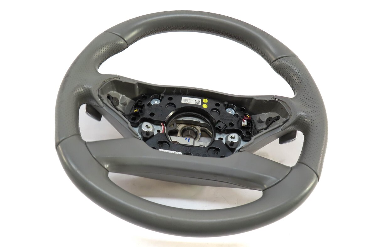 Thumbnail 2: 10-13 MERCEDES S CLASS (W221) 4 SPOKE STEERING WHEEL (for w/ lane assist) (GRAY)