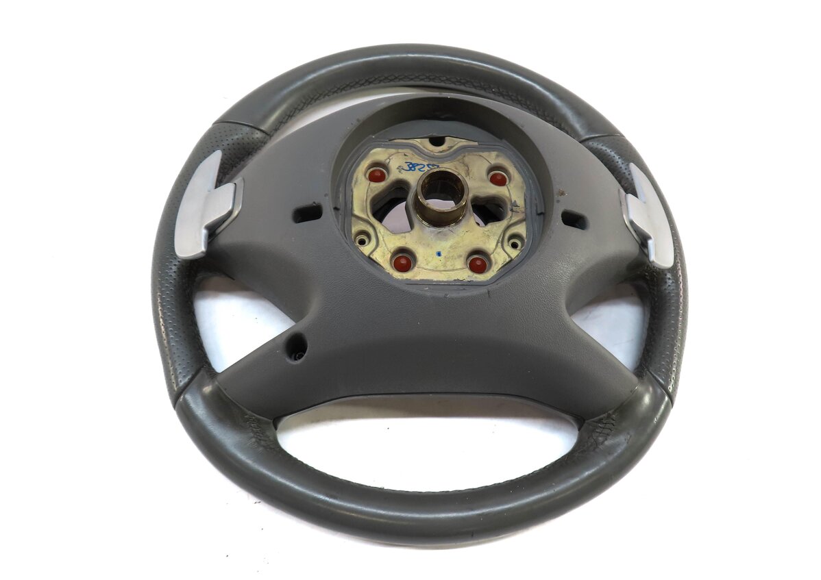 Thumbnail 4: 10-13 MERCEDES S CLASS (W221) 4 SPOKE STEERING WHEEL (for w/ lane assist) (GRAY)