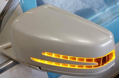 Thumbnail 2: 10-13 MERCEDES S350 S400 S450 S550 S600 (W221) LEFT - BLIND SPOT MIRROR (WHITE)